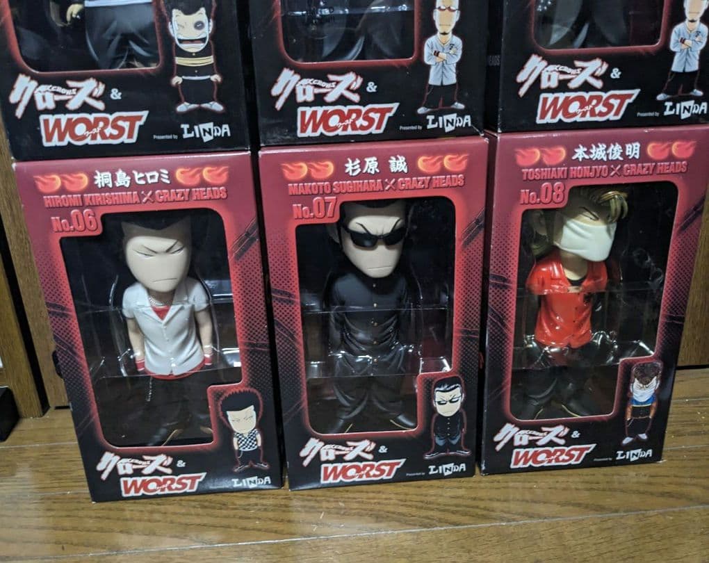 クローズ＆WORSTフィギュア8点セット売り　未開封品　 crazy heads