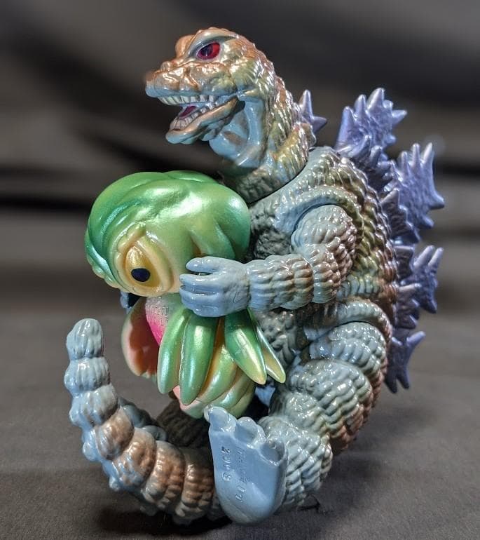 飛行ゴジラ＆ミニヘドラ（マーミット）ソフビ 怪獣天国ベビー ヘドゴジセット