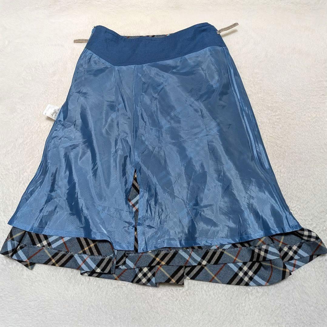 希少✨BURBERRY BLUE LABEL ノバチェック フレア スカート Ｍ