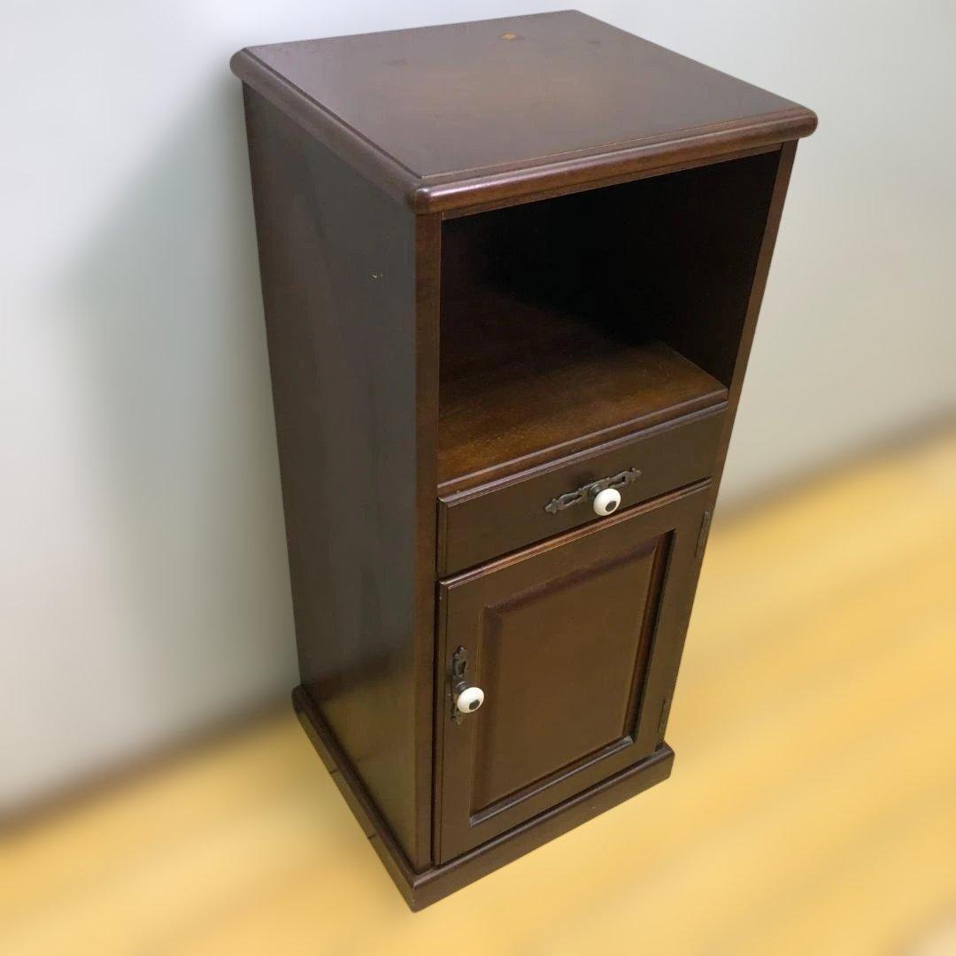 送料無料 飛騨産業 キツツキマーク 木製キャビネット 電話台 251026