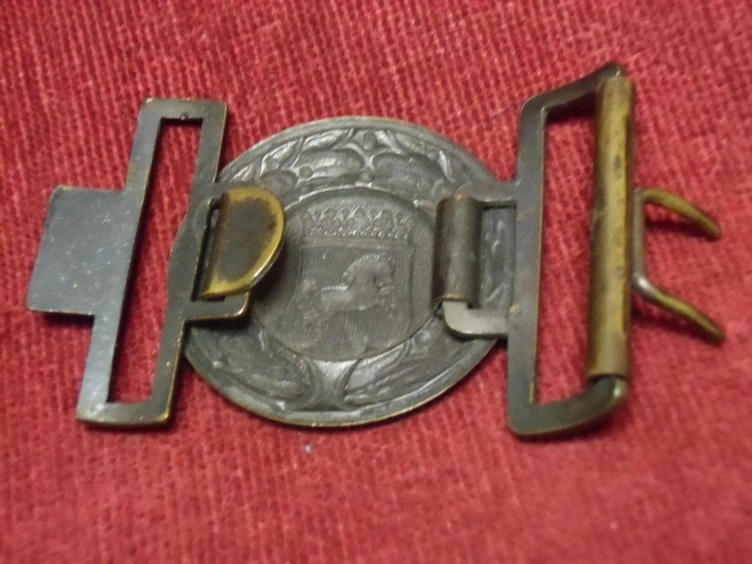 ドイツ軍＊ヴェストファーレン州＊消防警察将校バックル（実物）