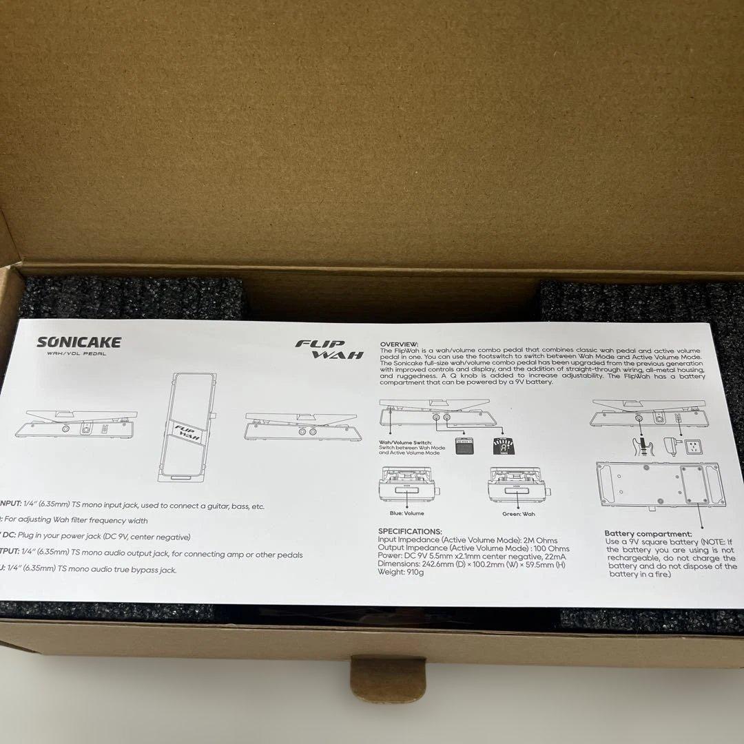 510629 SONICAKE ワウ＆ボリューム ペダル FlipWah