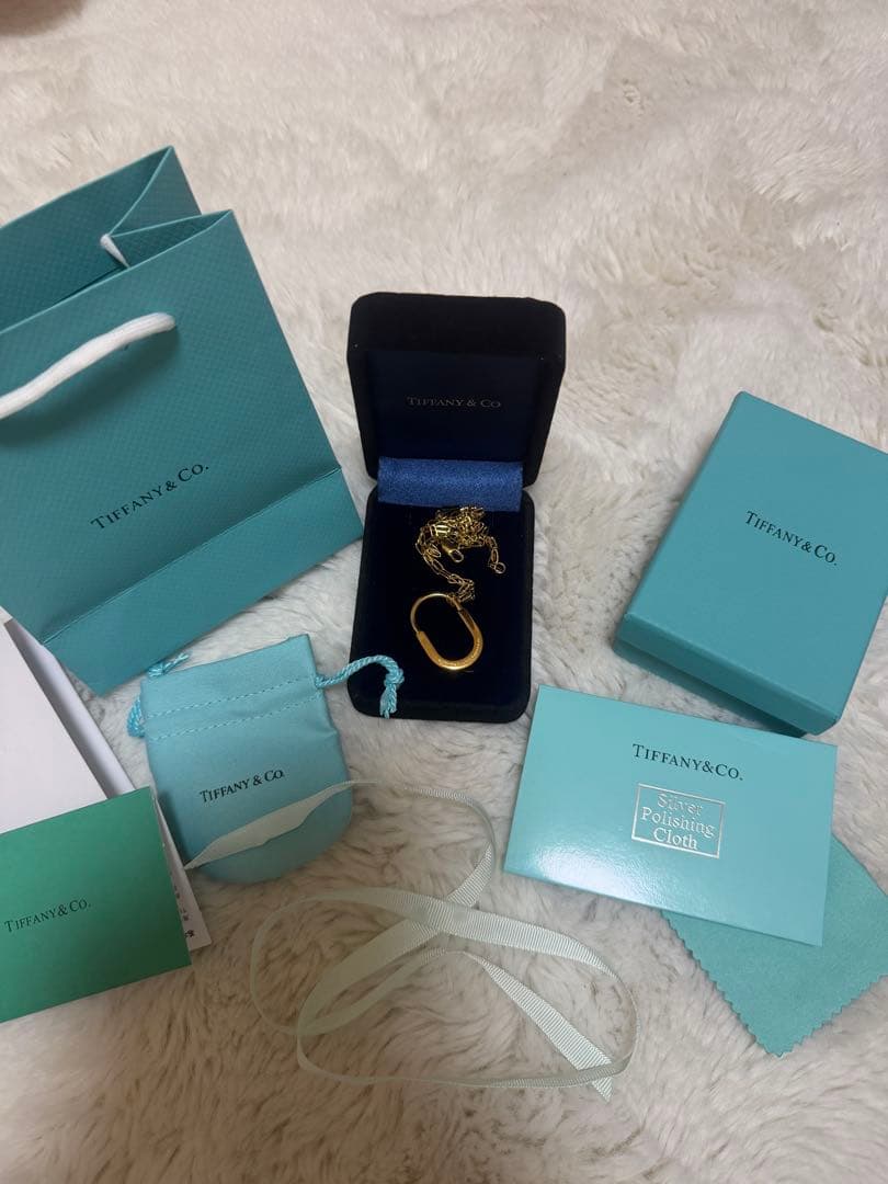 Tiffany &Co.ロックペンダントネックレスイエローゴールド 付属品完備