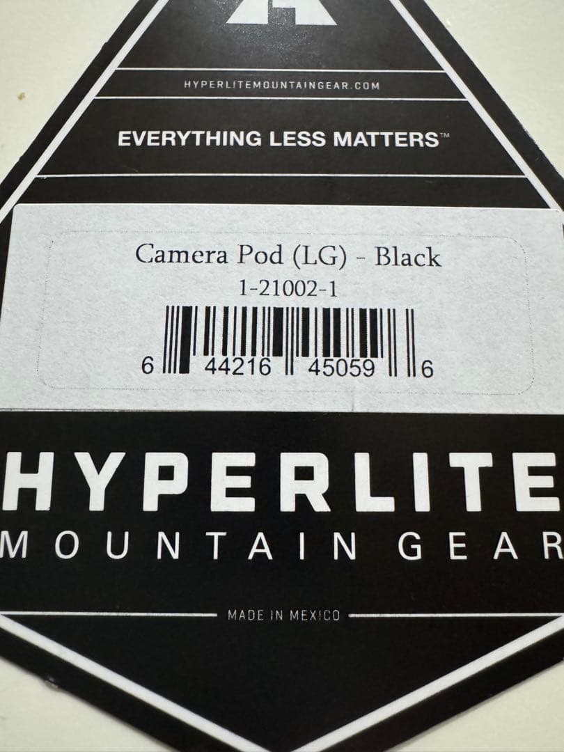【未使用】ハイパーライトマウンテンギア　CAMERA POD 黒Ｌ　HMG