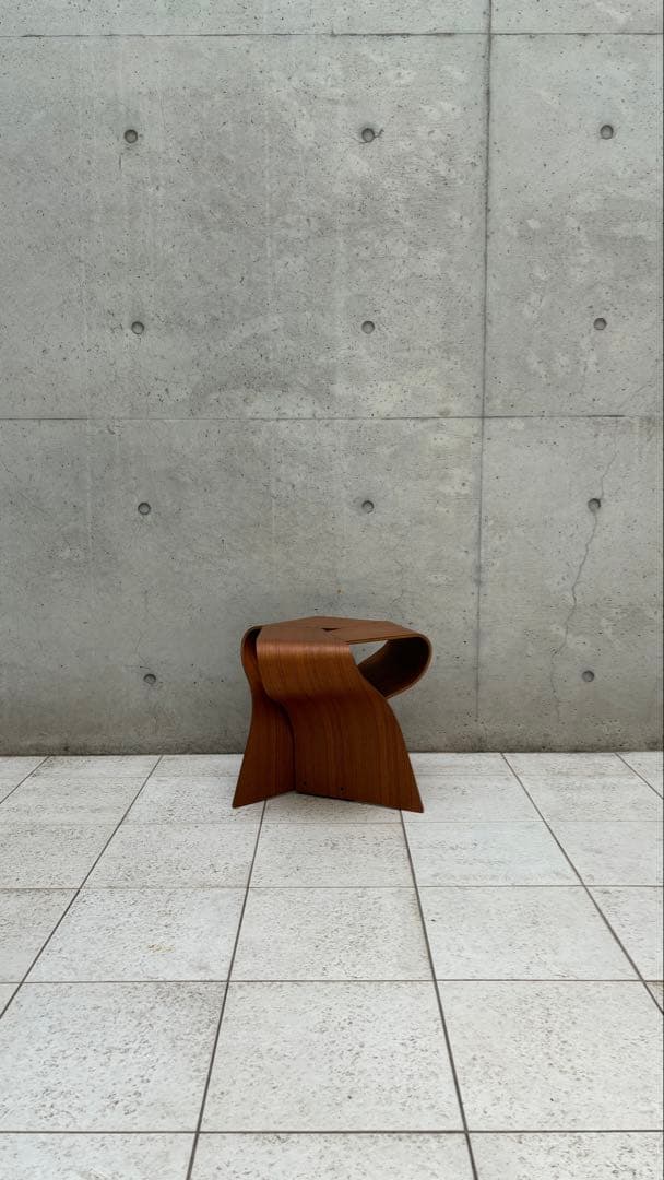 美品　マッシュルームスツール　天童木工