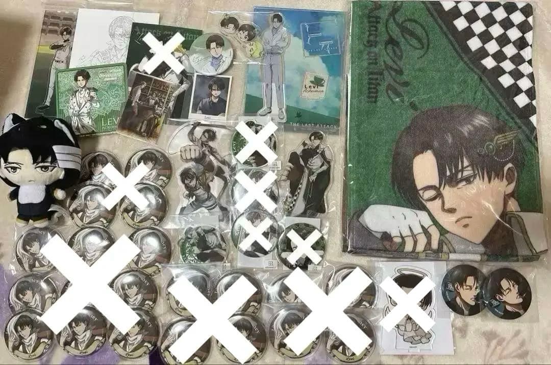 リヴァイ グッズ アクスタ 缶バッジ まとめ売り セット バラ売り 値下げ○