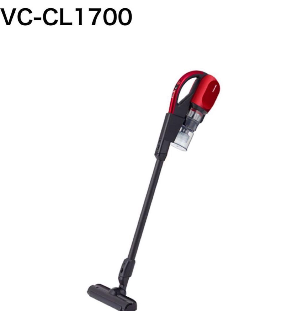 ※東芝(TOSHIBA) スティック掃除機VC-CL1700-R 1.8kg
