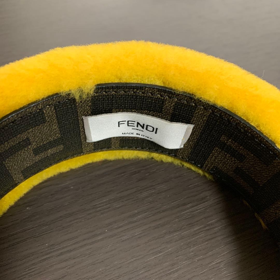 FENDI 黄色 カチューシャ