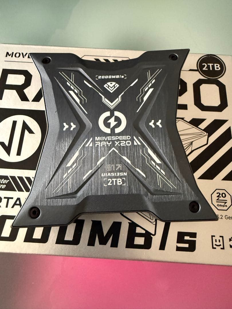 【最大2000MB/秒】外付けSSD 〈メーカー名：MOVE SPEED〉2TB