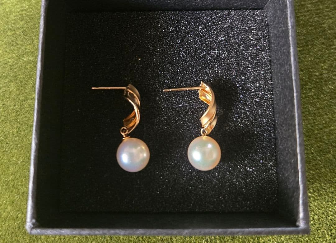 GSTV K18 あこや真珠 アコヤ真珠 ピアス
