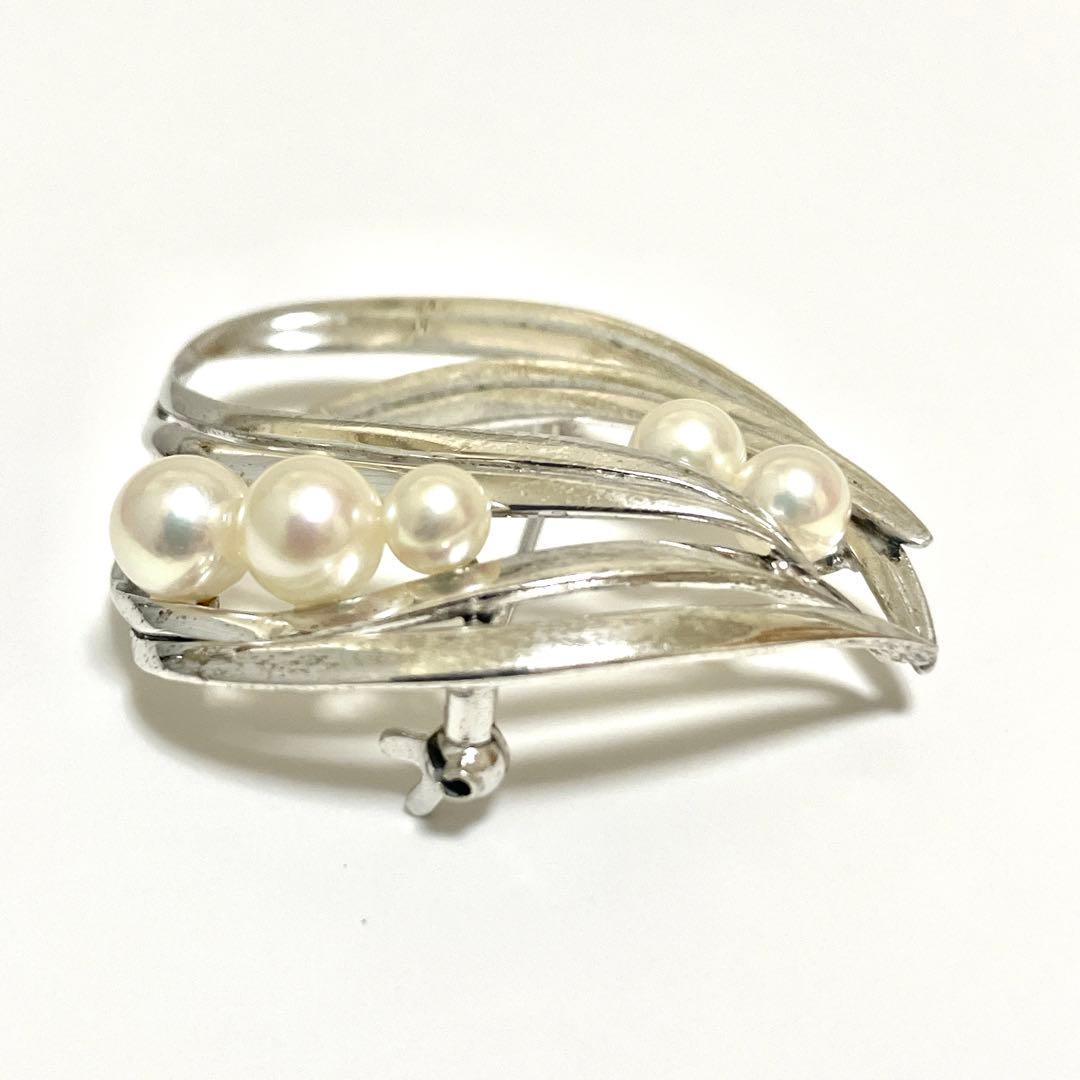 皇室御用達✨ミキモト アコヤ真珠 パール ブローチ コサージュ 箱つき