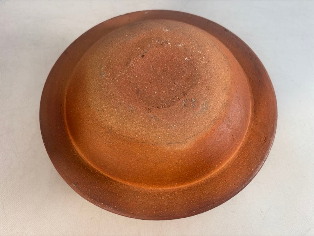 陶器製茶道具 鳳凰風炉　茶釜　敷板(皿)付き