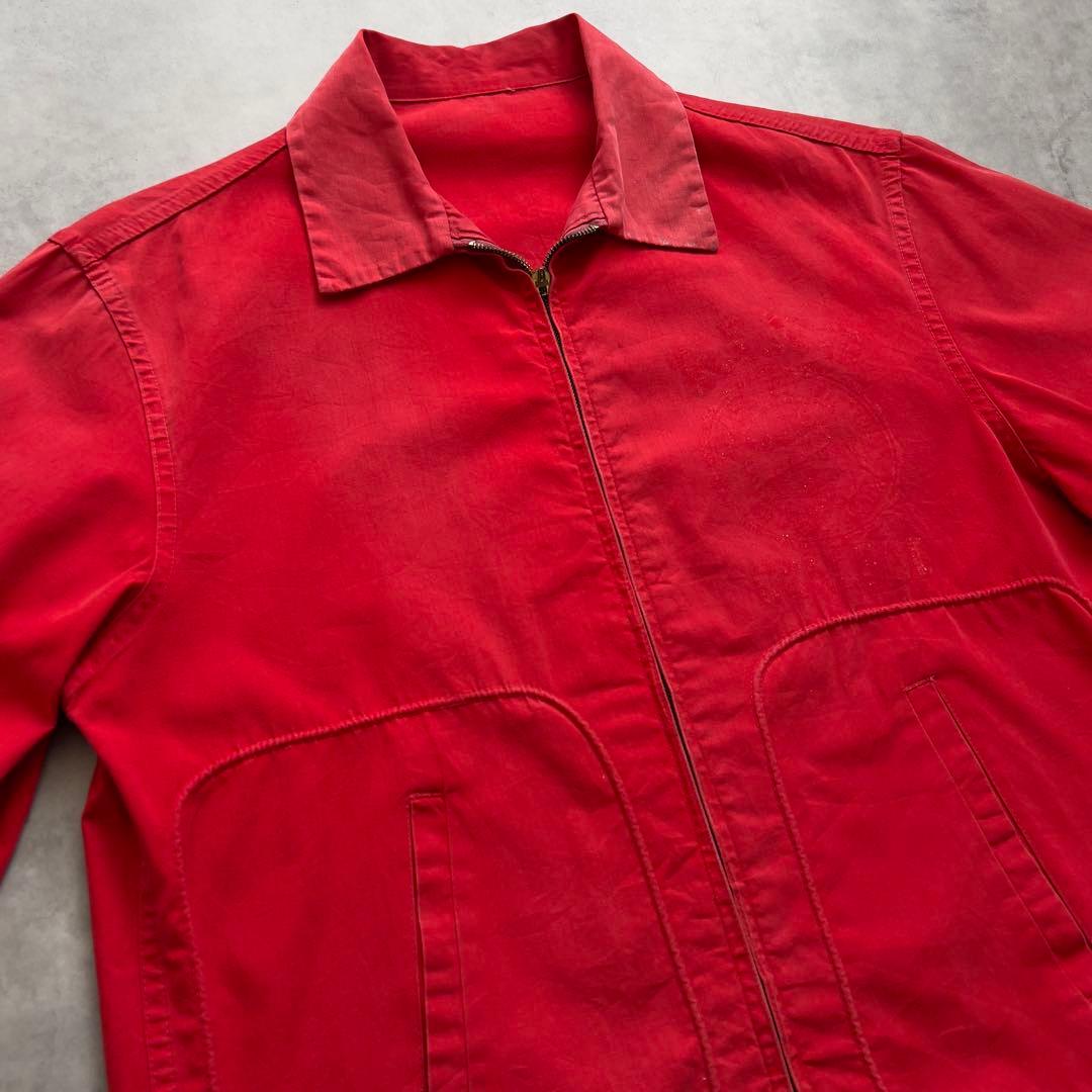 50s USA製 ハリントン ジャケット サンフェード 袋縫い ヴィンテージ