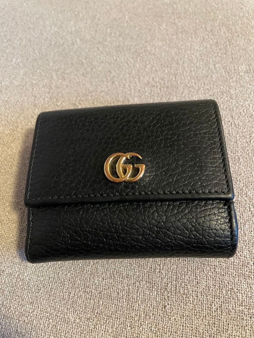 【正規品】GUCCI グッチ 財布 ブラックレザー ユニセックス