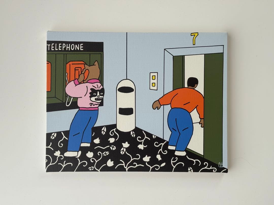 朝野ペコ 絵画 キャンバス アート イラストレーター 現代アート