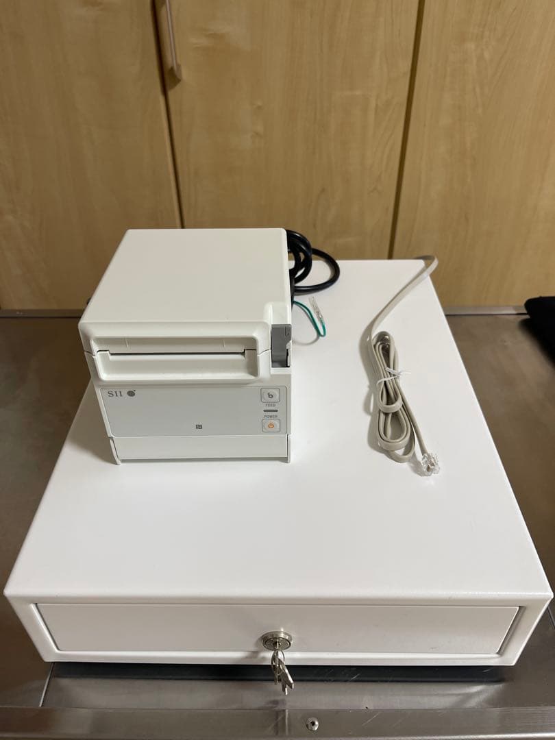 【HK】美品　SIIサーマルプリンター＆ドロアー　RP-F10エアレジ対応