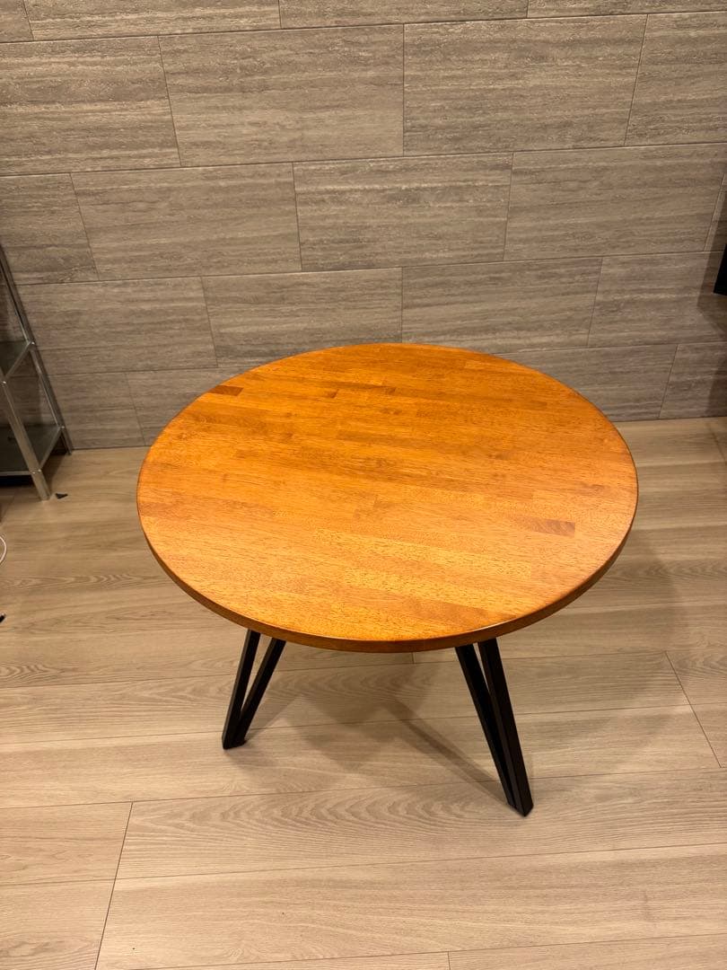 KANADEMONO THE CAFE TABLE 天然木ラウンド φ70-80
