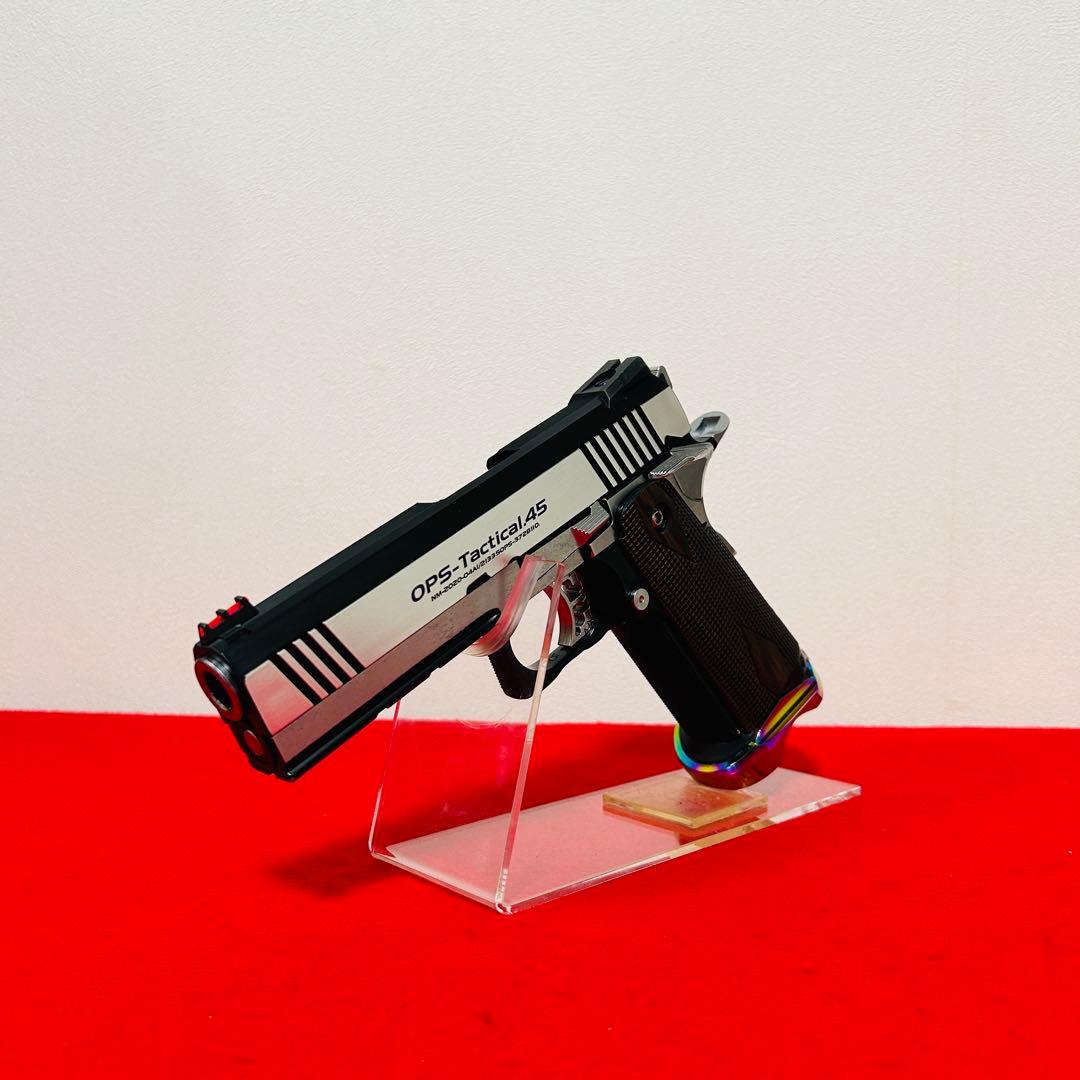 東京マルイ　ハイキャパカスタム　デュアルステンレス　ガスブロ