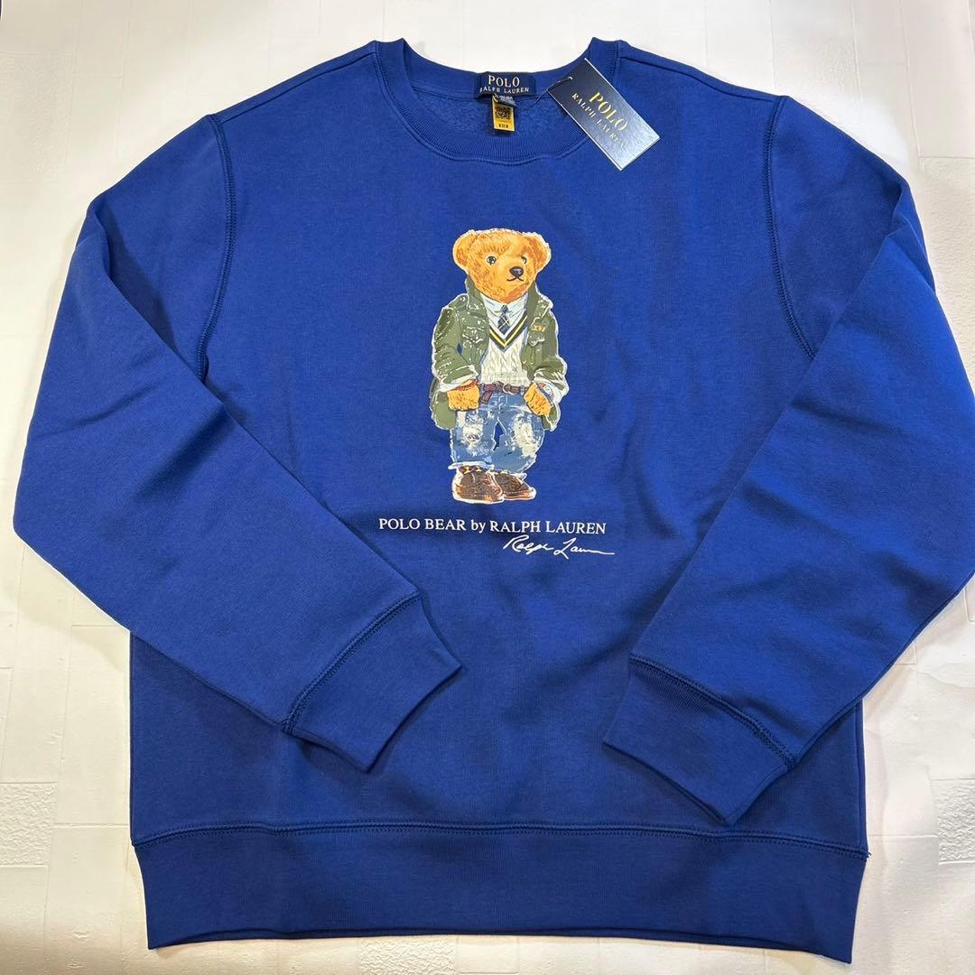 【L160cm】大人もOK キッズ（男の子）ベア　トレーナー