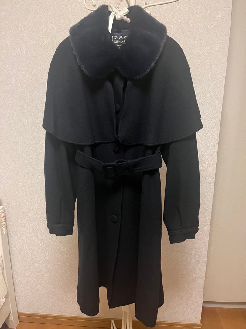 ✴︎美品✴︎メゾピアノJr. ケープつきマルチWAYコート ネイビー