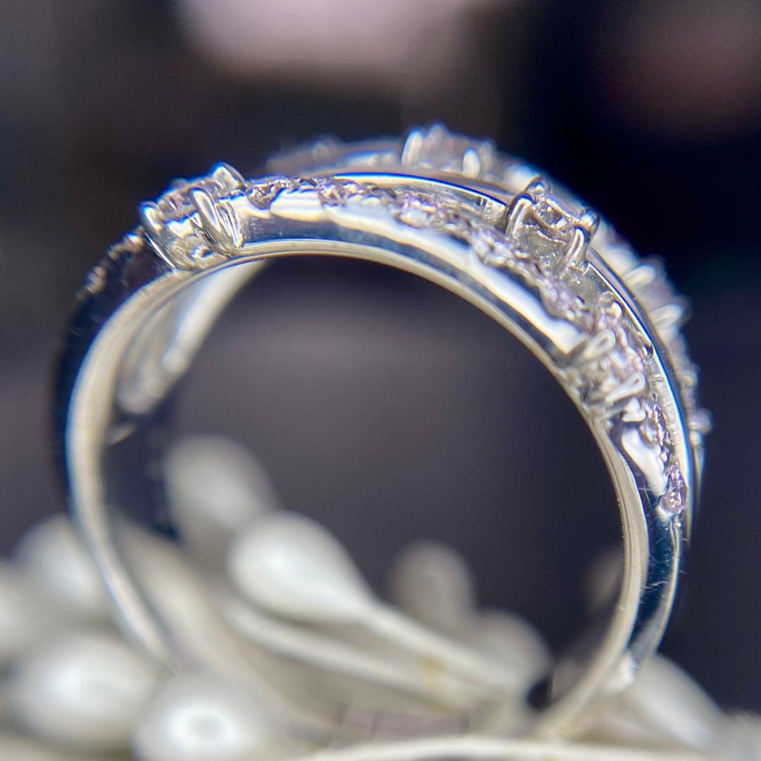 『専用です』天然無処理 ピンクダイヤモンド 計0.57ct K18WG