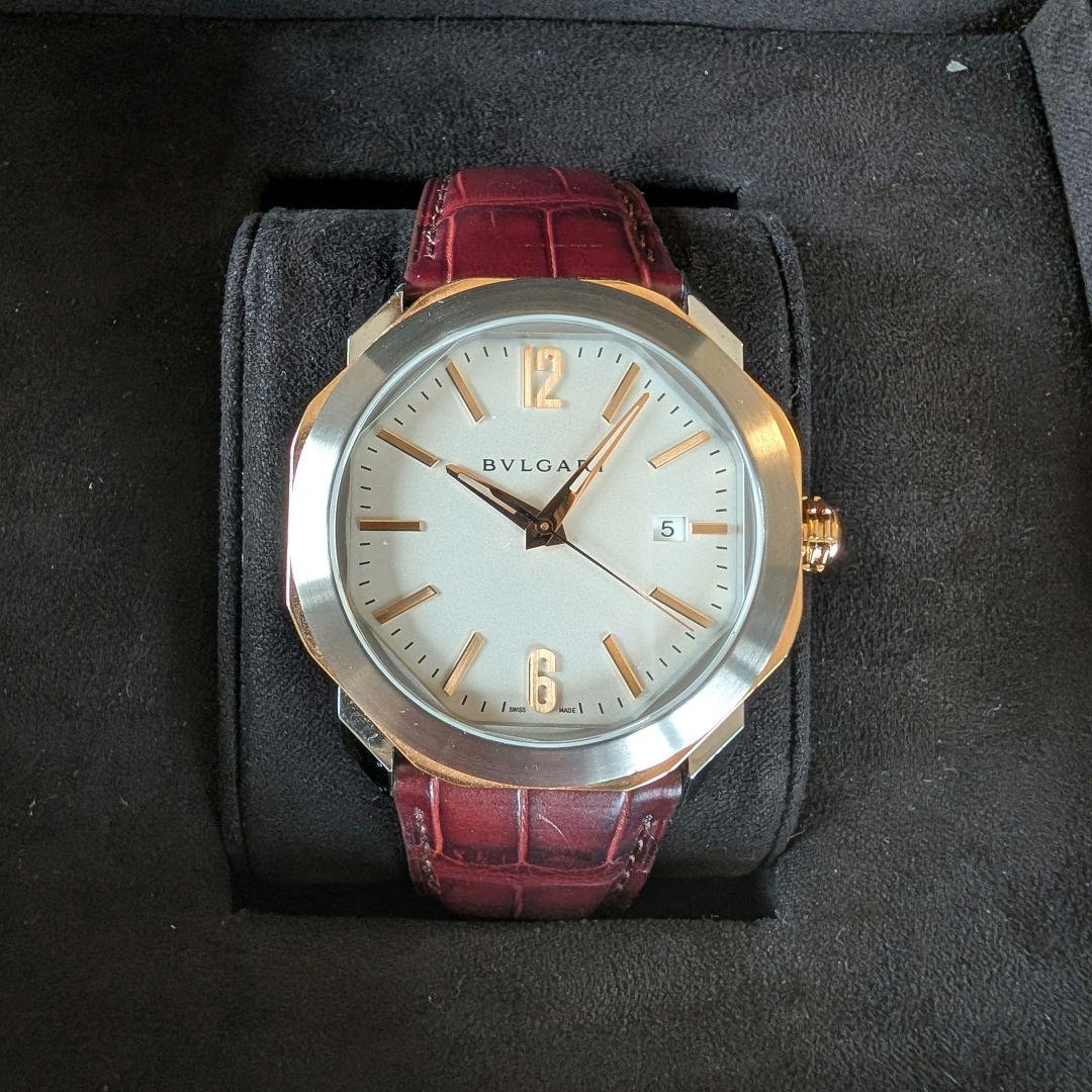 【美品・正規保証書付】ブルガリ オクト ローマ 102703 使用数回程度