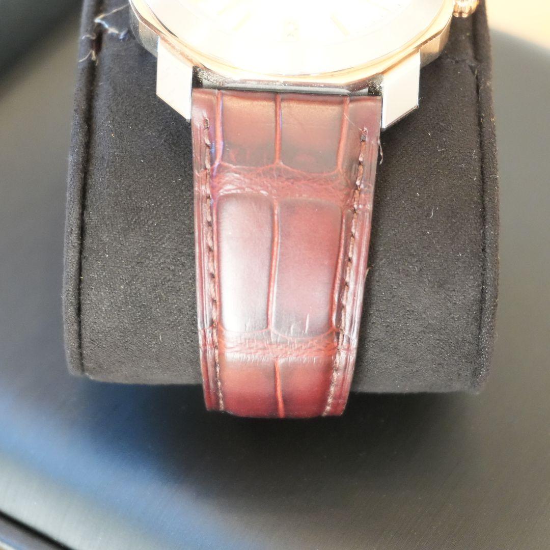 【美品・正規保証書付】ブルガリ オクト ローマ 102703 使用数回程度