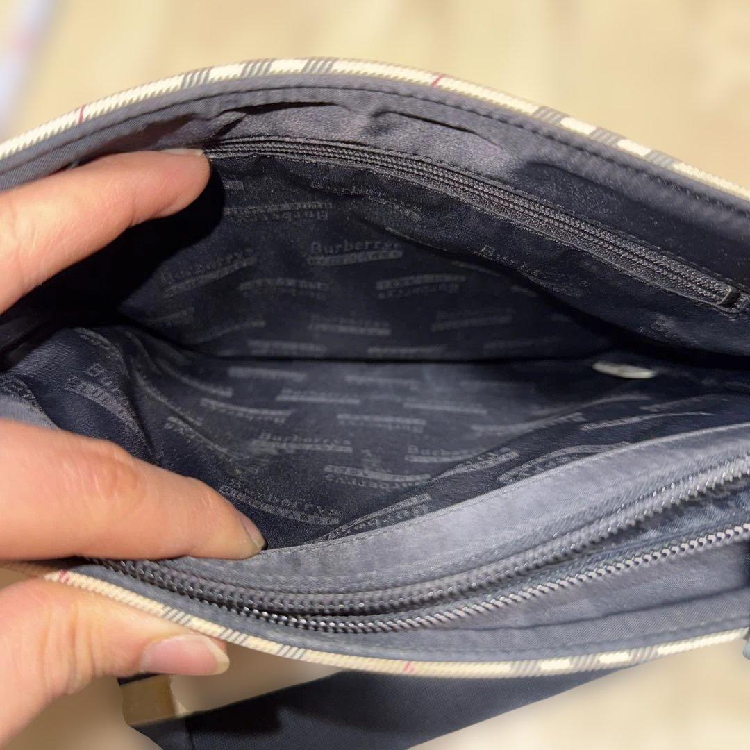 美品　バーバリーブルーレーベル　ショルダーバッグ　ナイロン　軽量　ノバチェック