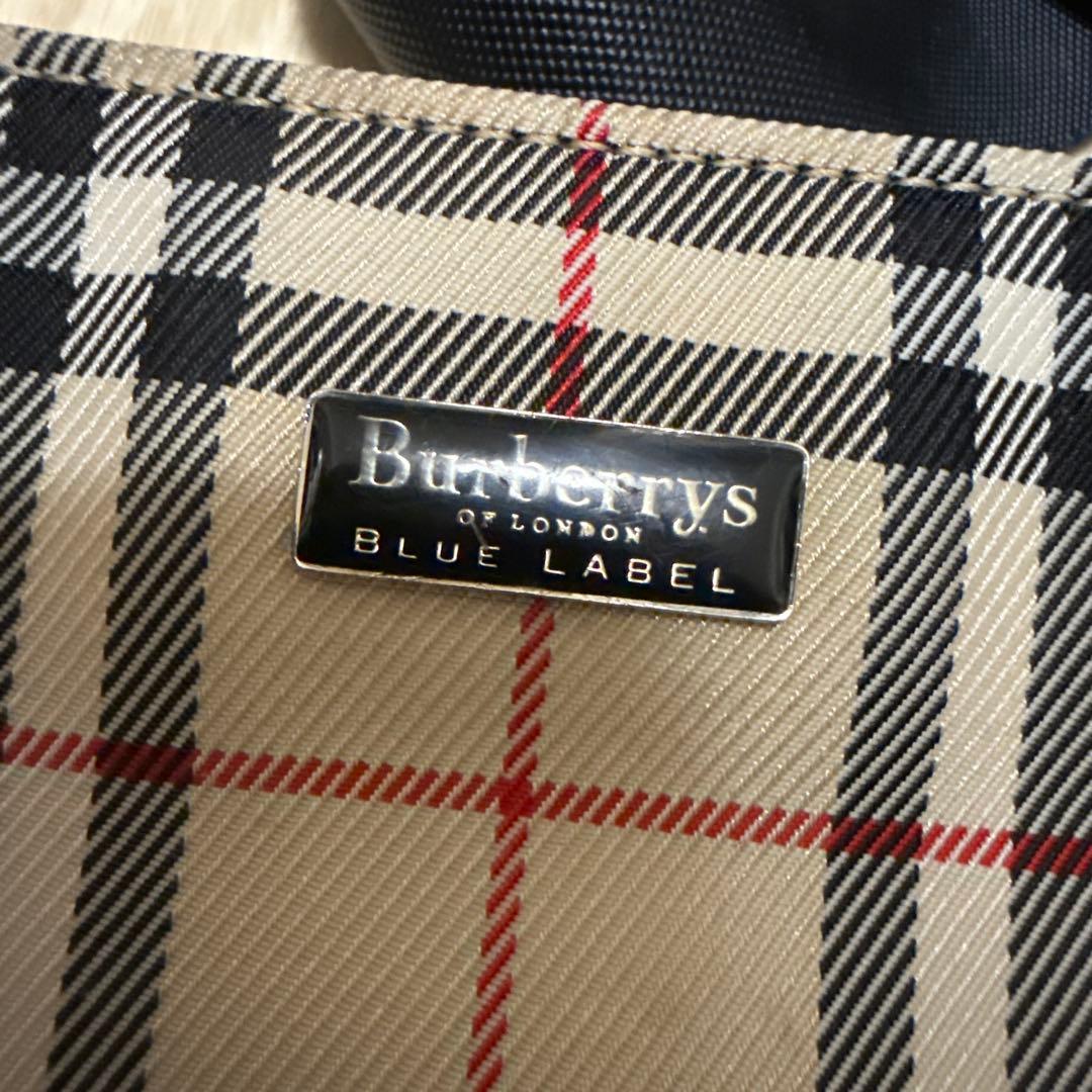 美品　バーバリーブルーレーベル　ショルダーバッグ　ナイロン　軽量　ノバチェック