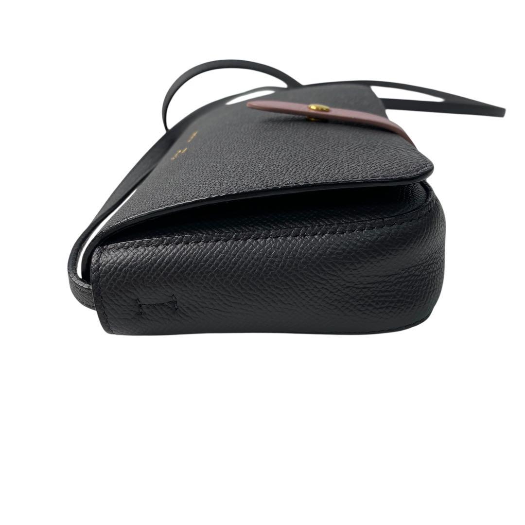 美品 セリーヌ CELINE ストラップクラッチ ショルダーバッグ ポシェット