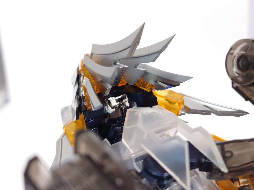 ゾイド　もどき　ムゲンライガー クリアver.電飾付パール塗装　グロス仕上げ