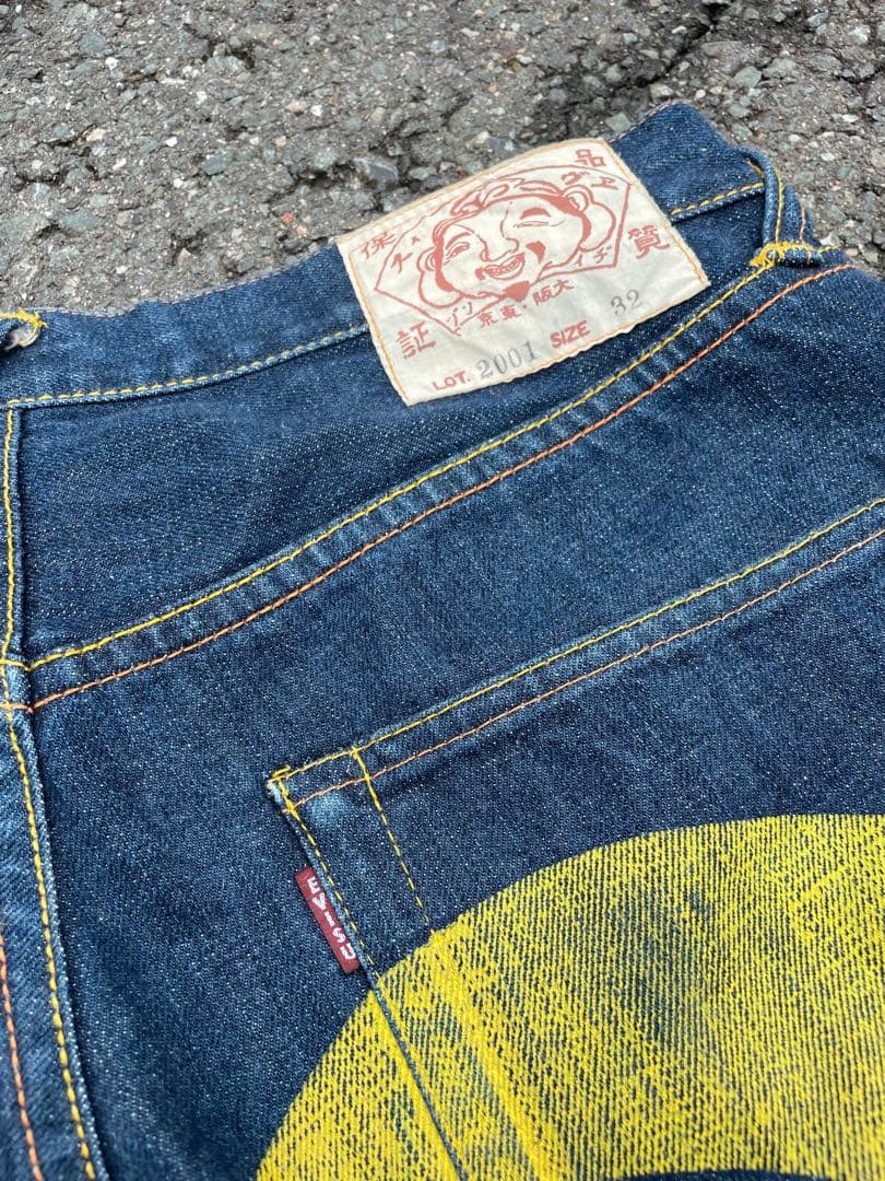 EVISU 大黒 デニムジーンズ W32黄色