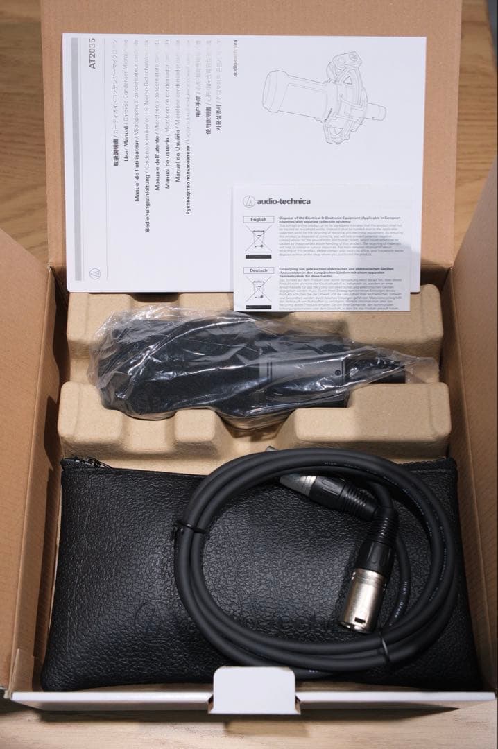 新品同様AT2035 コンデンサーマイク　箱&おまけあり豪華セット