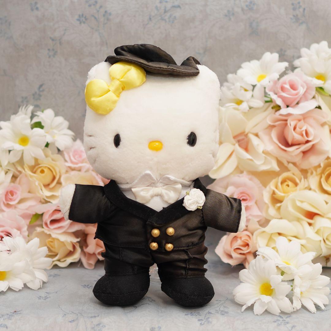 レア物、レトロ、ハローキテイ&タキシードダニエルウエデイングドール