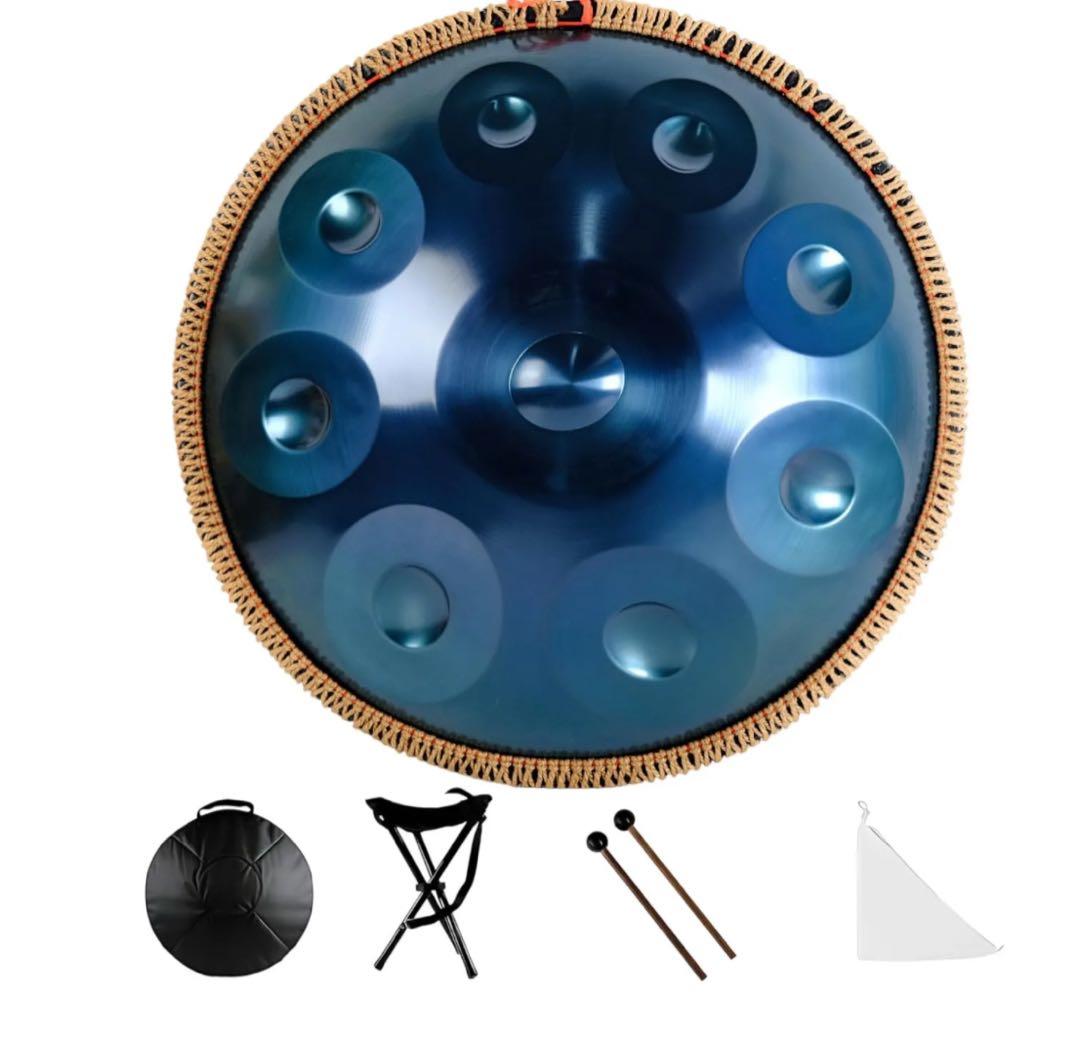 Ryozo様用ハンドパン スチールドラム 10音 22インチ インディゴブルー