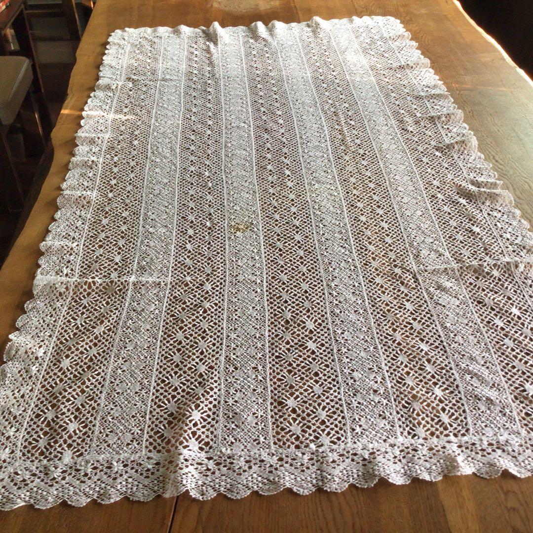 テーブルクロス ボビンレース アンティーク