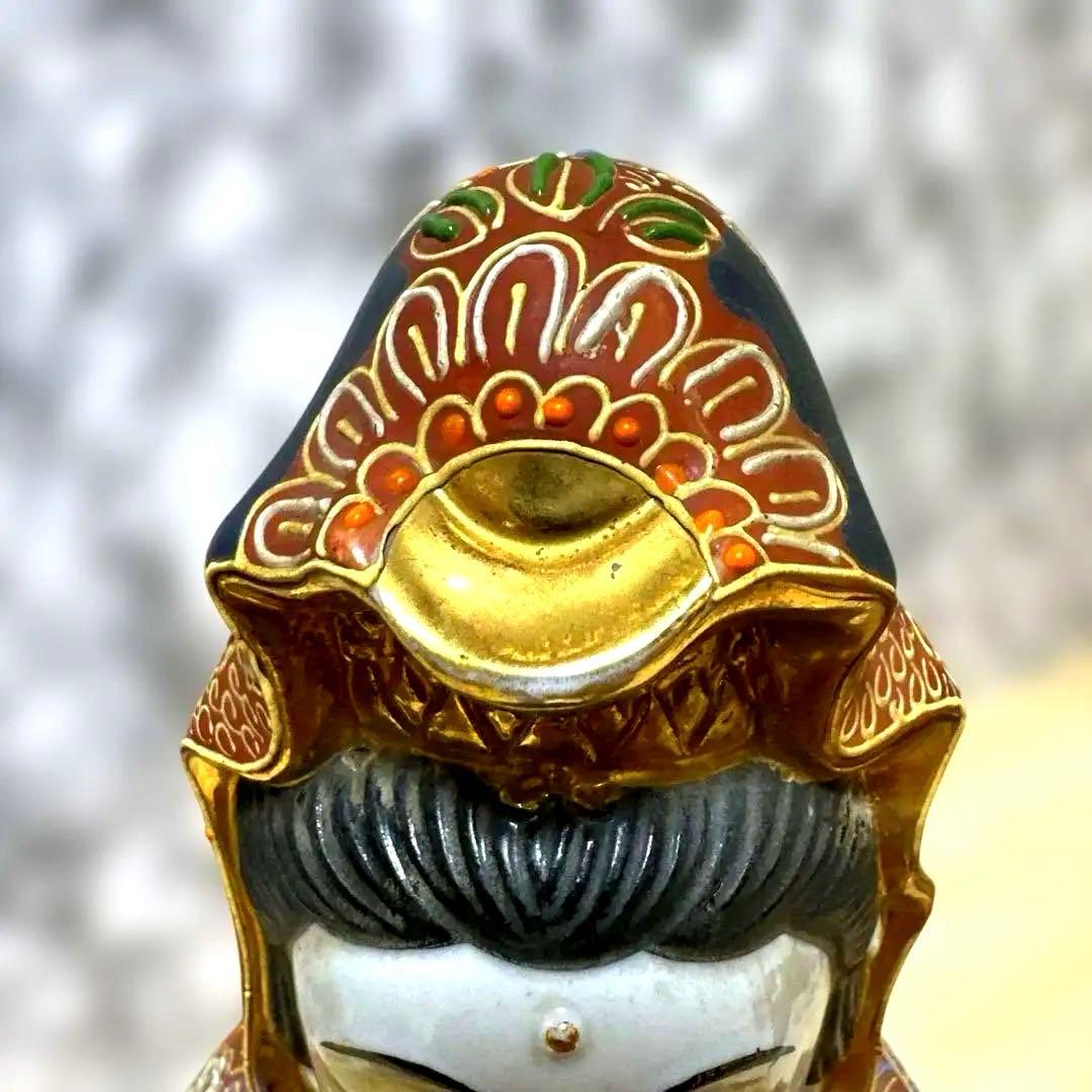 九谷焼　観音菩薩　金彩　骨董品　美術置物　仏像　期間限定値引き