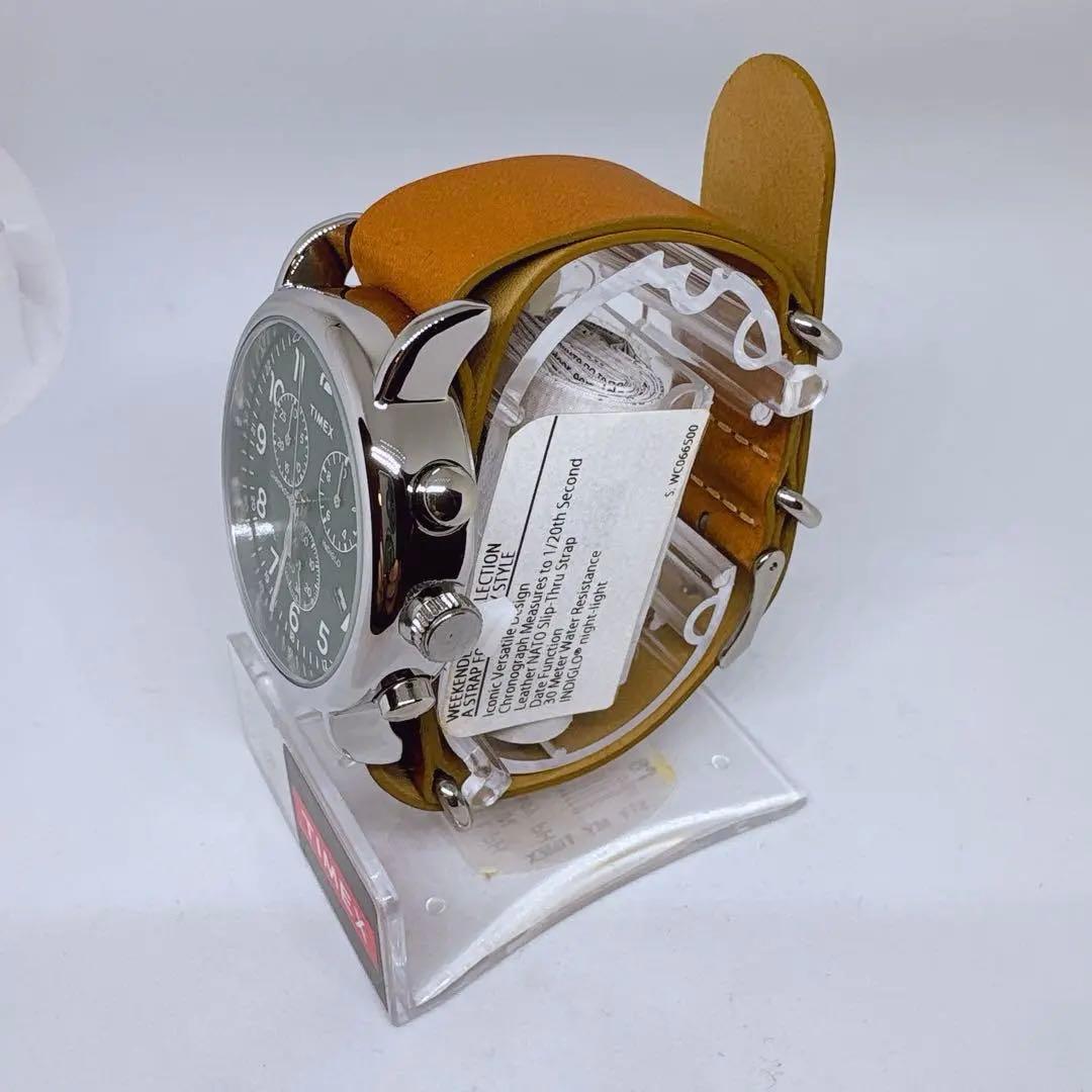 【新品• 未使用品】TIMEX クロノグラフ 腕時計 グリーン/並行輸入品