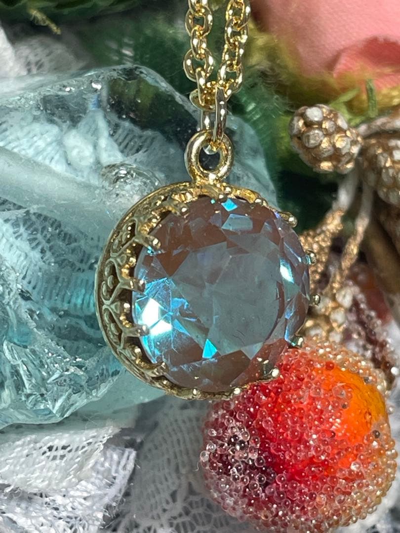 ふう　アンティーク　サフィレット　ネックレス