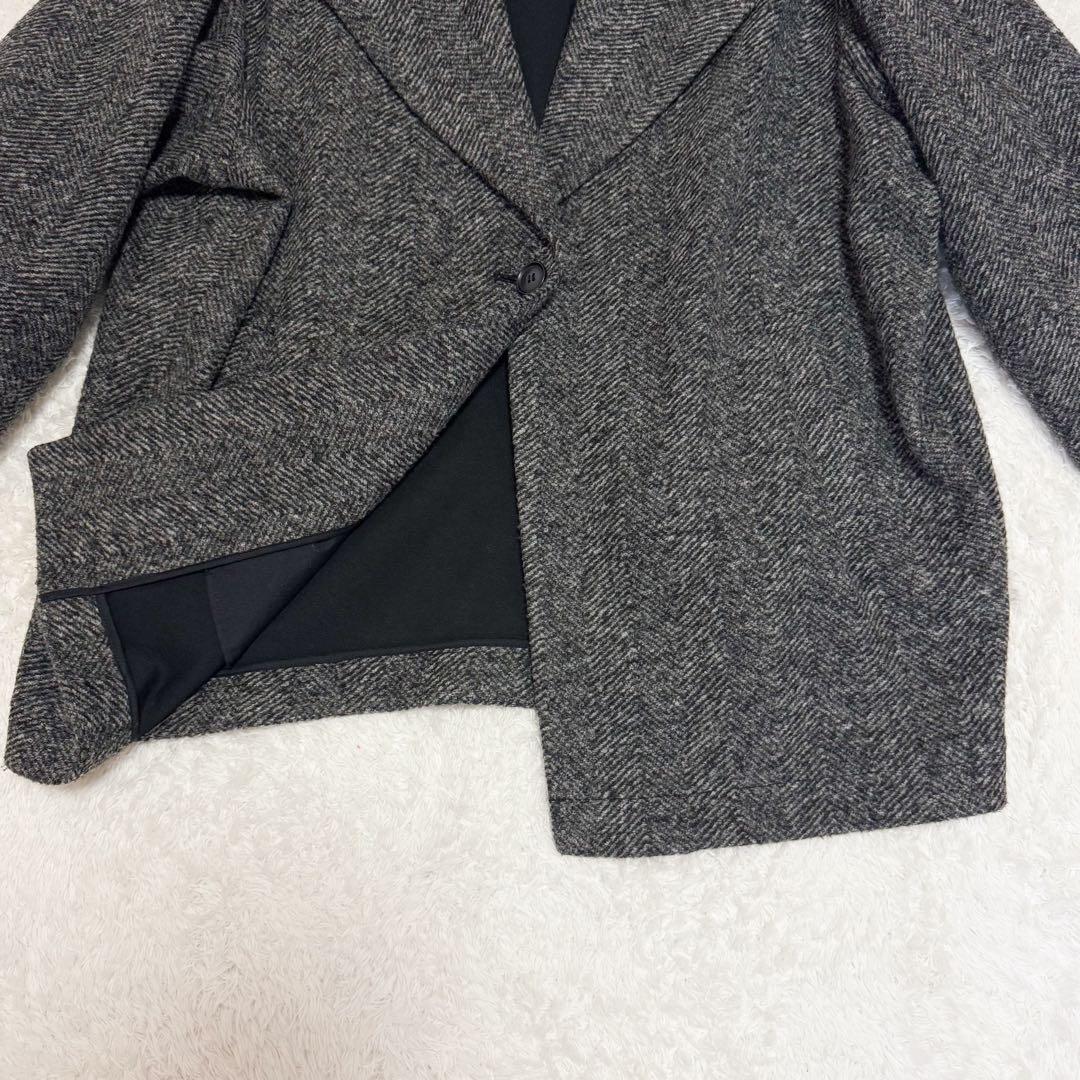 スピックアンドスパン Wスライバーヘリンボーンミドルコート 22AW