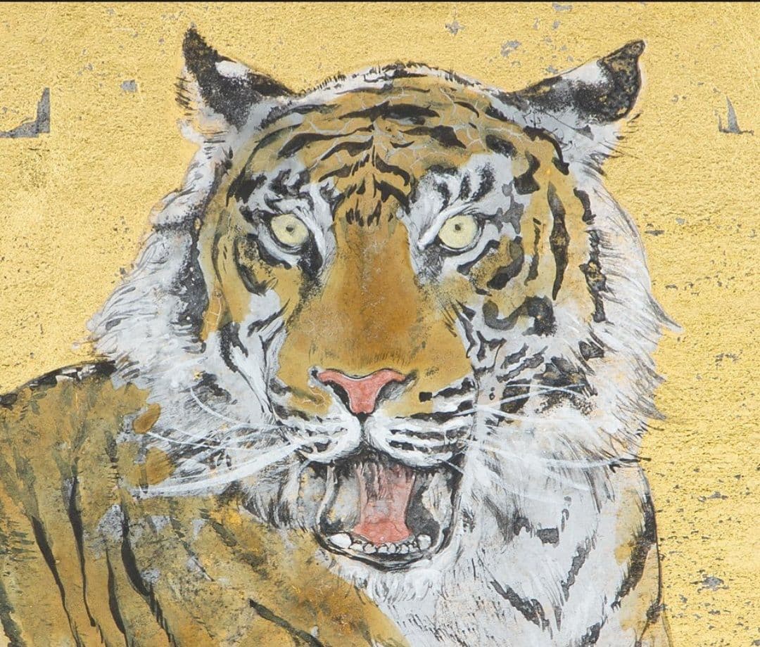 真作　 川又聡 「虎」 個人虎展作品 　入手困難作画家