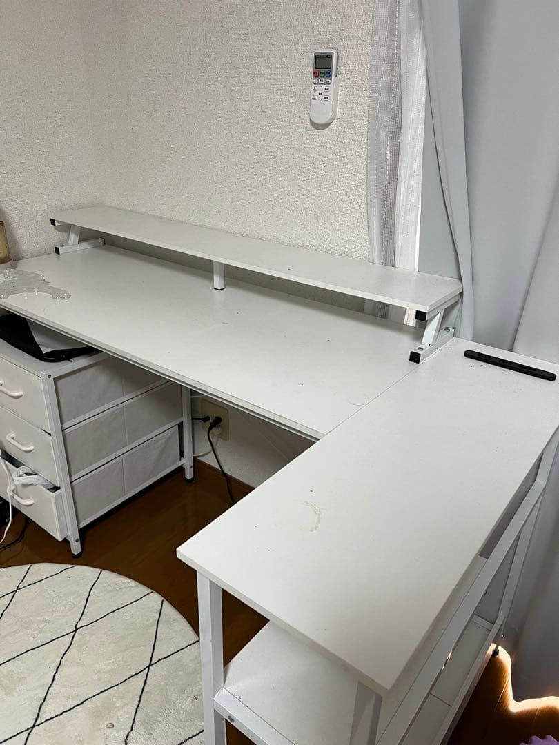 パソコンデスク、本棚2セット