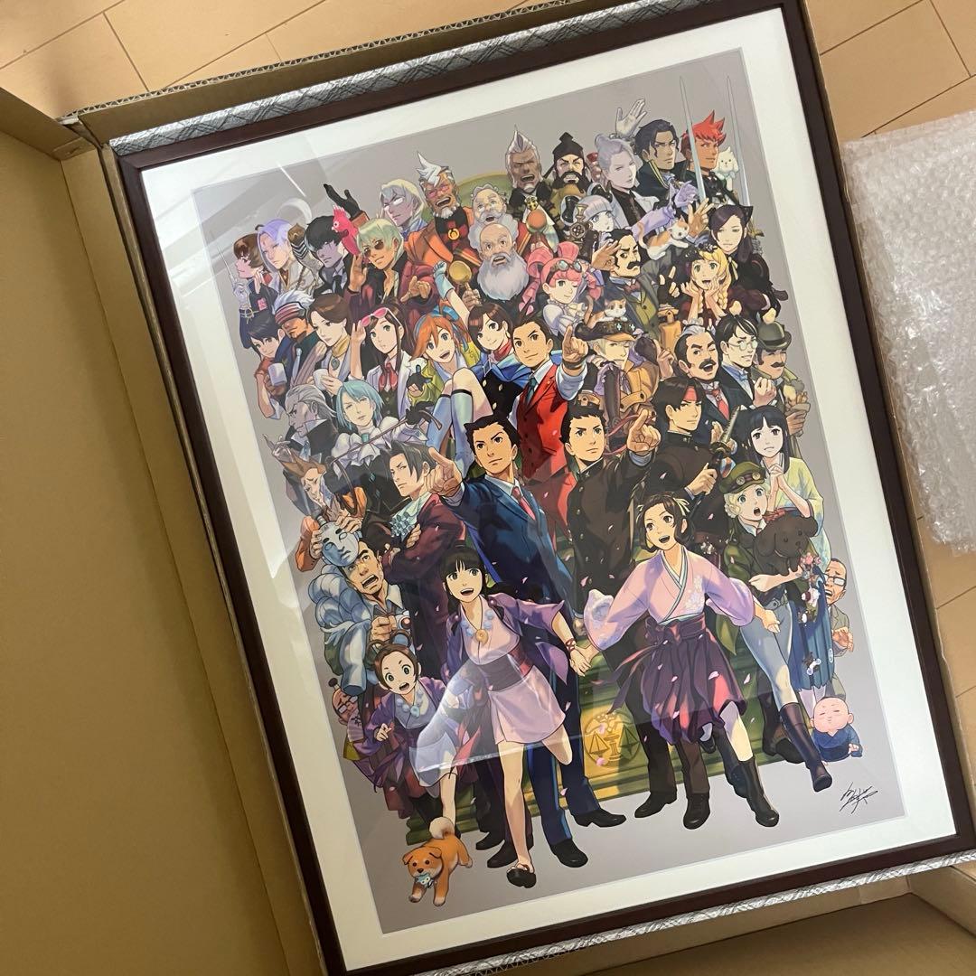 逆転裁判　20周年記念　額装グラフィックアート