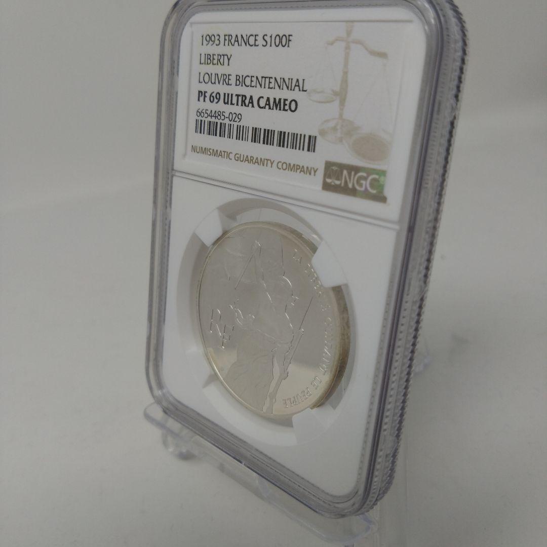 NGC-PF69 1993 ルーブル200周年 ドラクロワの民衆を導く自由の女神