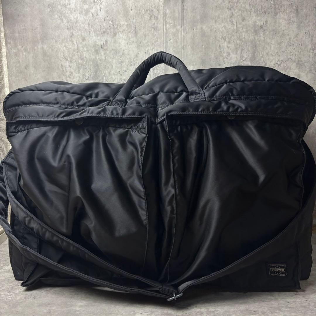 極美品✨PORTER タンカー　ボストン　2way 特大　XL ショルダー 黒