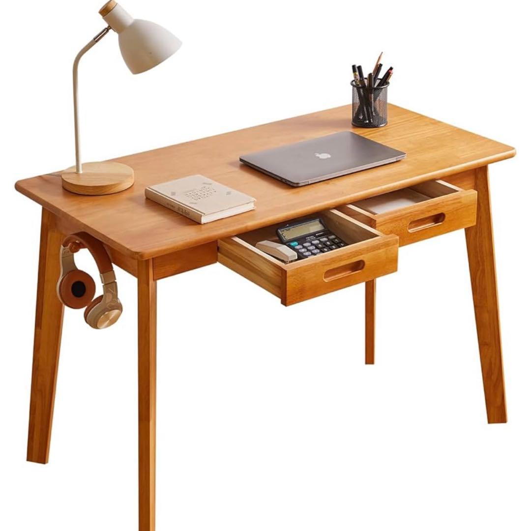 机 デスク パソコンデスク 天然木 幅100×奥行50×高さ75cm簡単なPC机