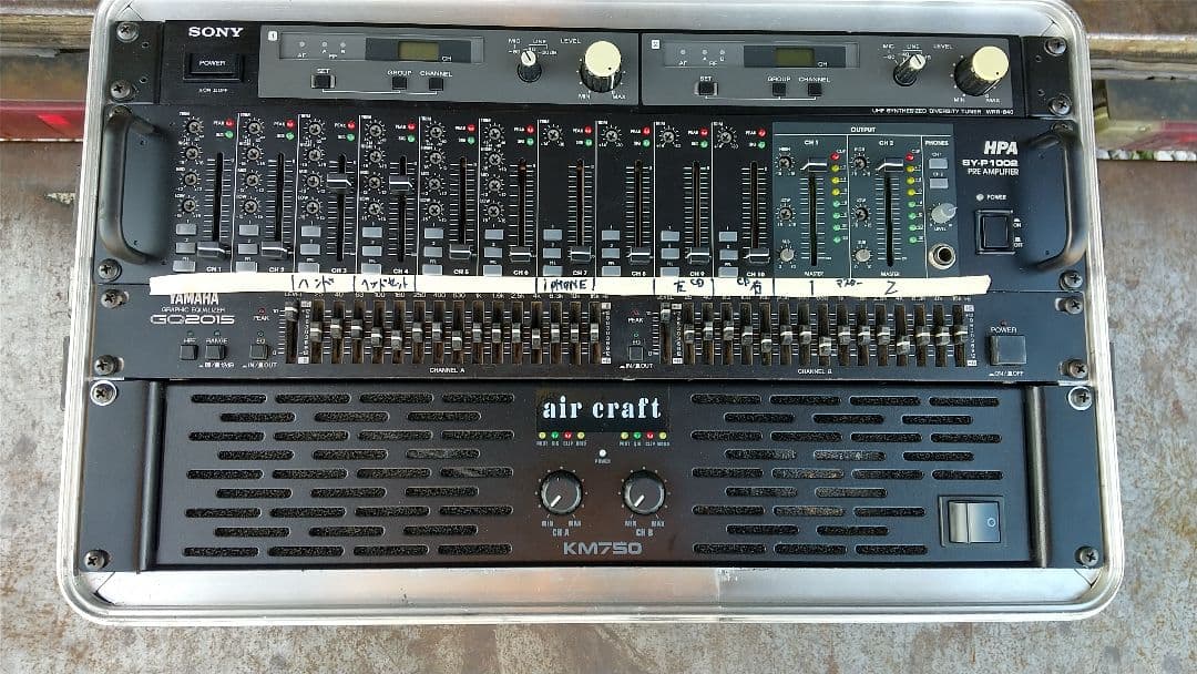 音響機材セット 即音出し可能 ケーブル、ケース等付属