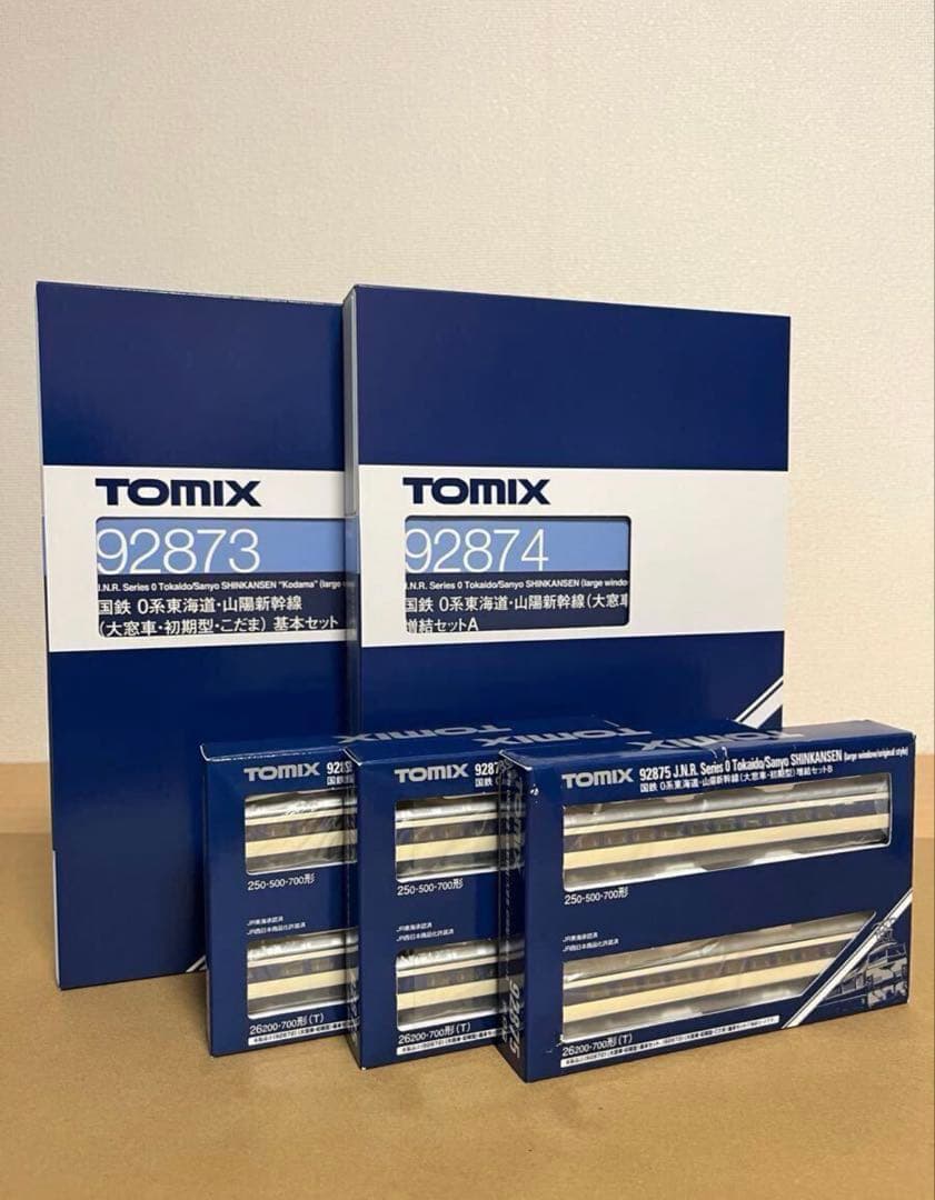 【室内灯付】TOMIX国鉄 0系東海道・山陽新幹線（大窓 初期型・こだま）16両