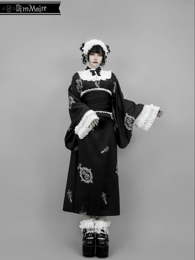 【Dimmoire】夢骸の童話 浴衣セット ブラック