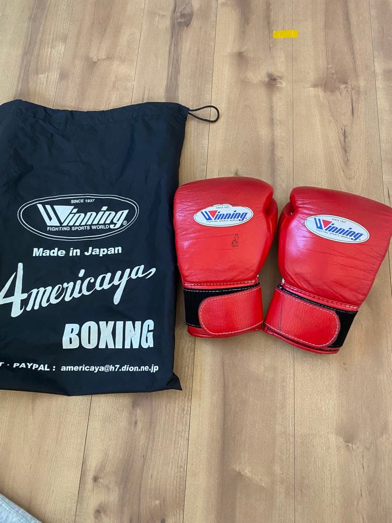 Winning ボクシンググローブ 赤 8oz